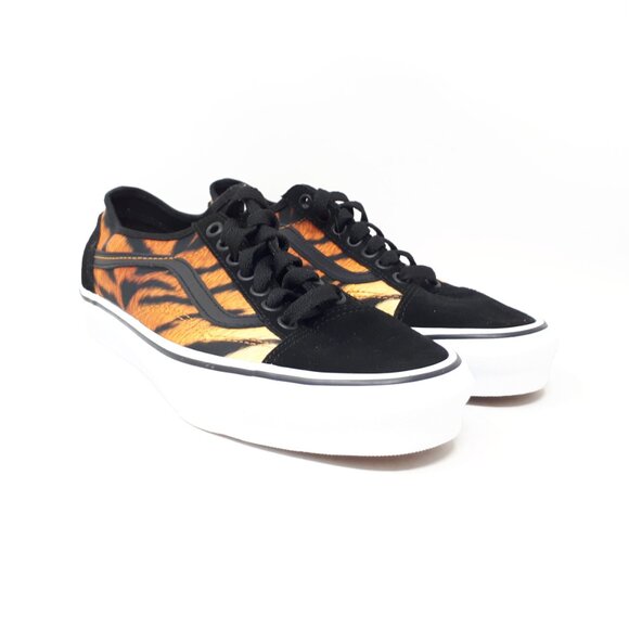 Vans Old Skool Tapered Skate Authentic Shoe Sneaker Tiger Leopard Print Womens - Picture 4 of 10